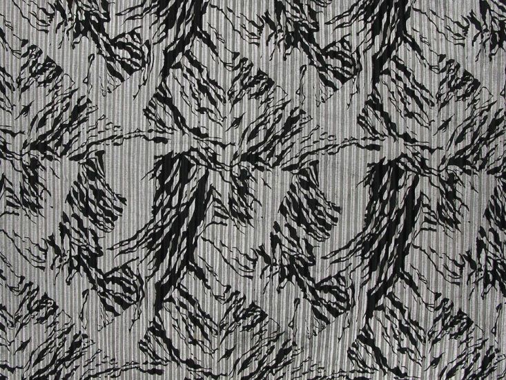 Abstract Pleated Foil, Silver