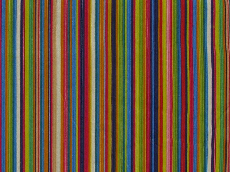 Multi Stripe Printed Cotton Needlecord