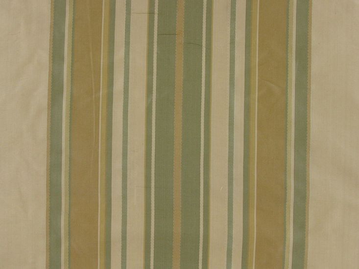 Multi Stripe Silk Taffetta Satin Jacquard, Gold