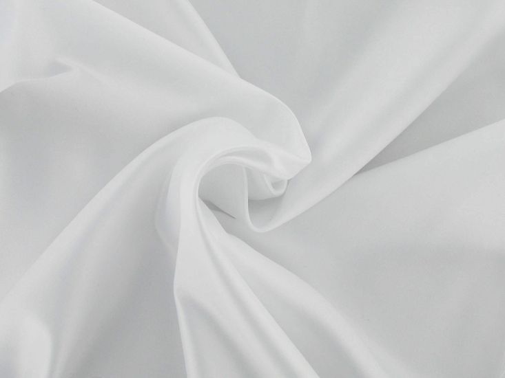 Narrow Width Duchess Satin, White