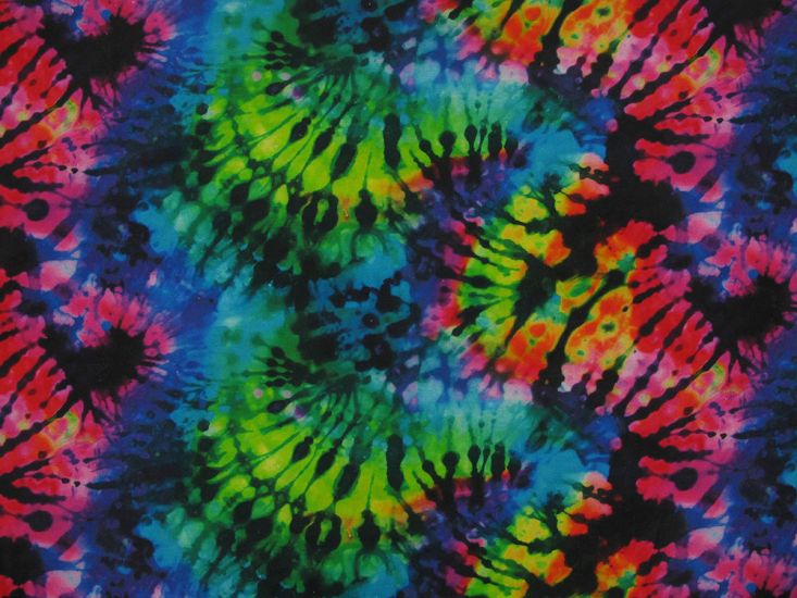 Neon Nebula Tie Dye Cotton Print