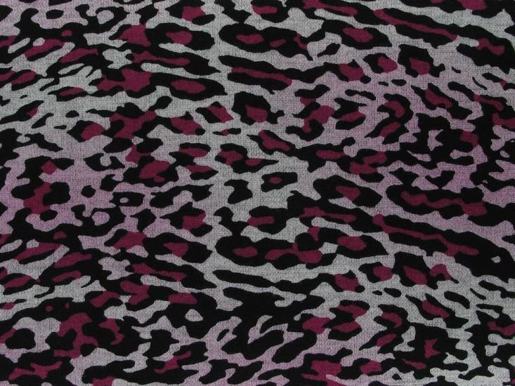 Ombre Leopard Printed Ponte Roma, Pink