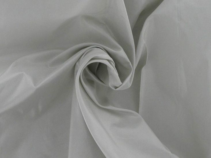 Otto Lightweight Silk Taffeta, Silver