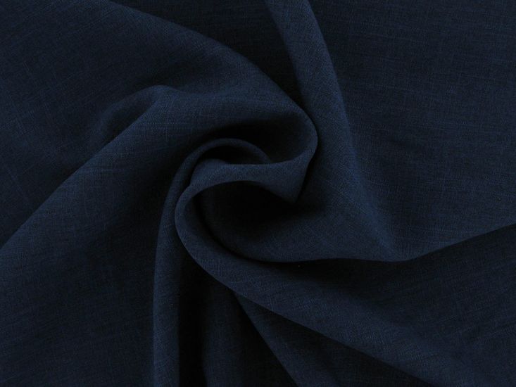 Oxford Melange Polyester Suiting, Navy