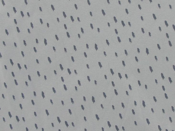Paint Spots Cotton Jersey Print, Sky