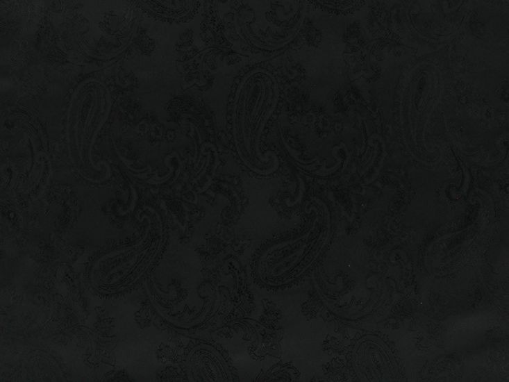 Two Tone Jacquard Paisley Lining, Black