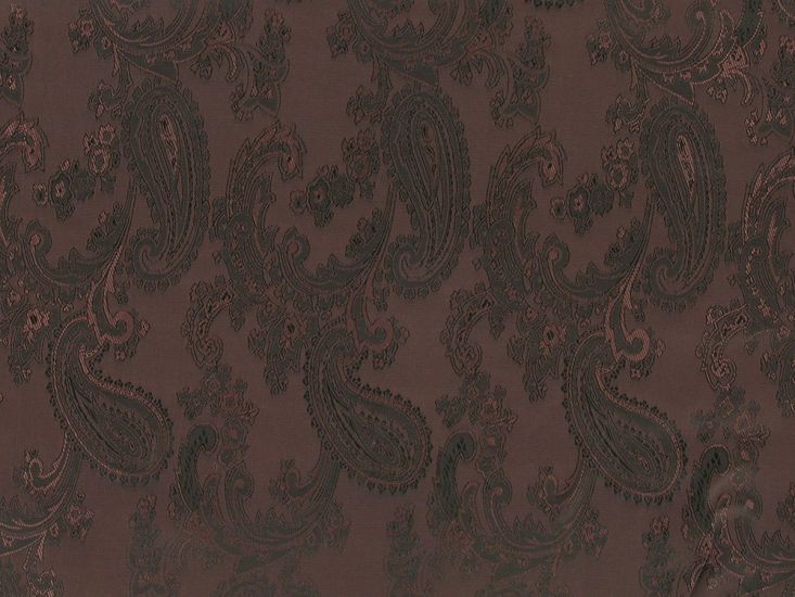 Two Tone Jacquard Paisley Lining, Brown