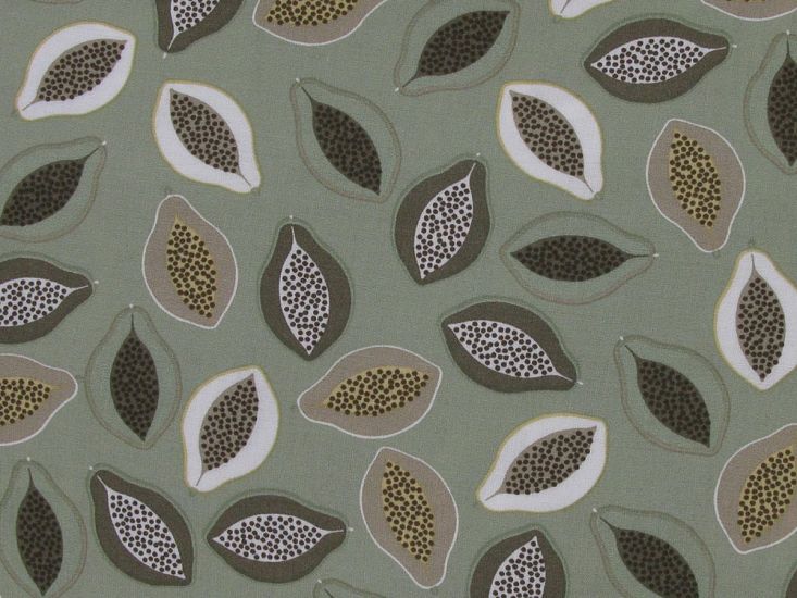 Papaya Viscose Print, Khaki