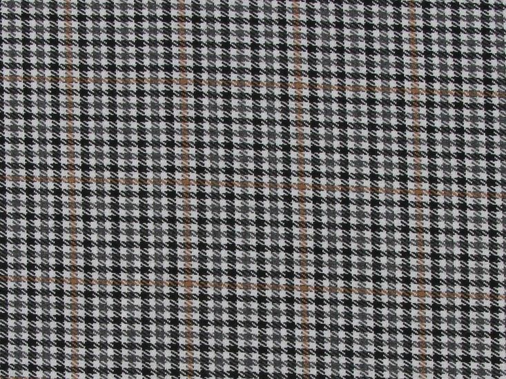 Prince Of Wales Peach Stripe Polyester Suiting
