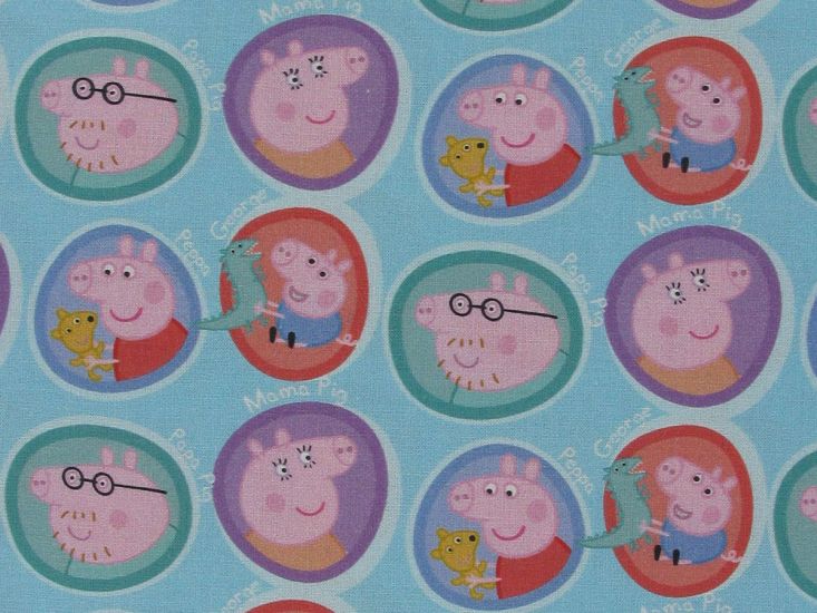 Peppa Pig Family Time Cotton Print