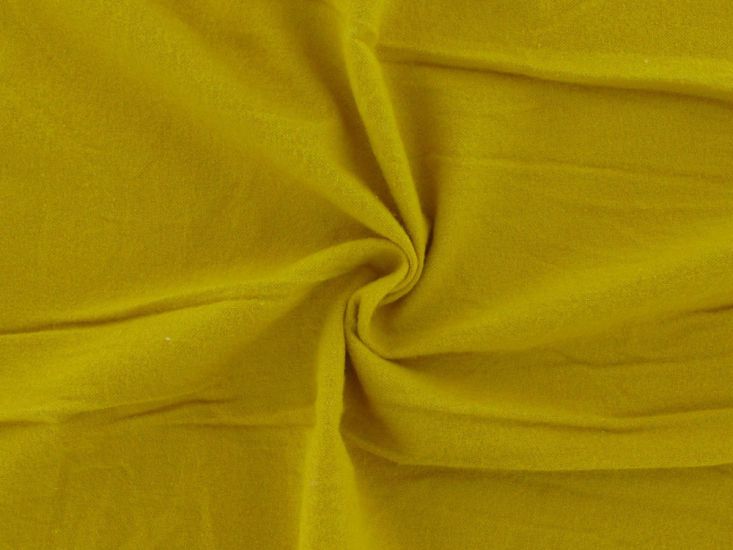 Plain Brushed Cotton Winceyette, Mustard