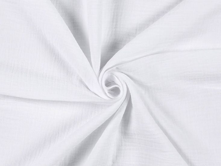Plain Double Gauze, White