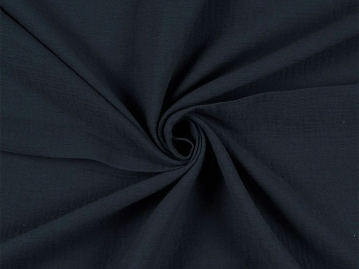 Plain Double Gauze, Navy