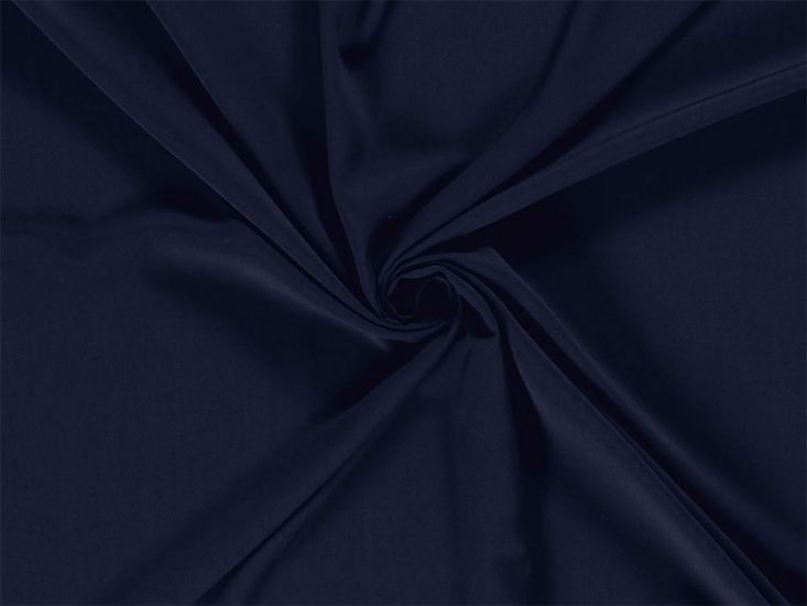 Plain Dye Bamboo Poplin, Navy