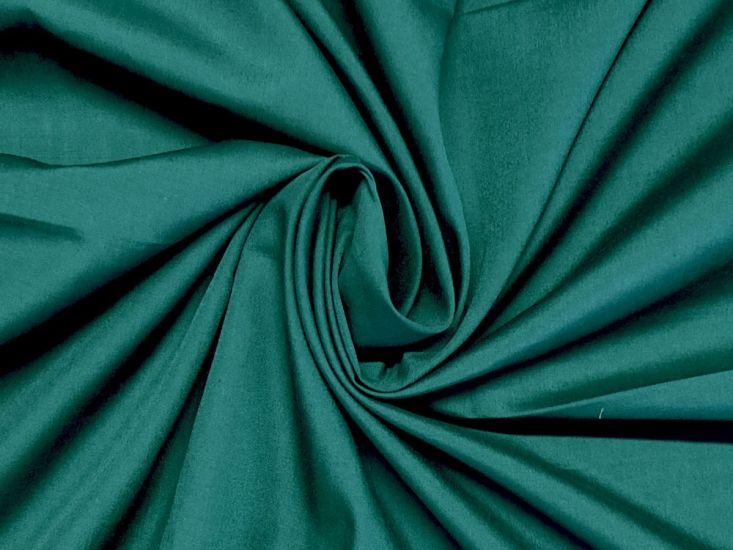 Plain Dye Polycotton, Bottle Green