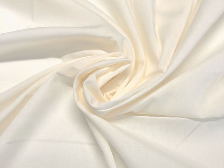 Plain Dye Polycotton, Cream