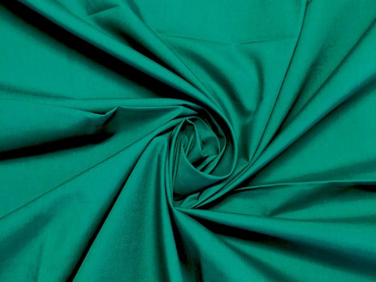Plain Dye Polycotton, Emerald Green