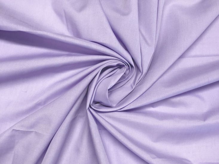 Plain Dye Polycotton, Lilac