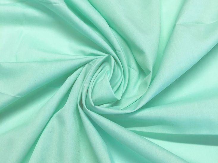 Plain Dye Polycotton, Mint