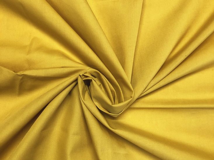 Plain Dye Polycotton, Mustard