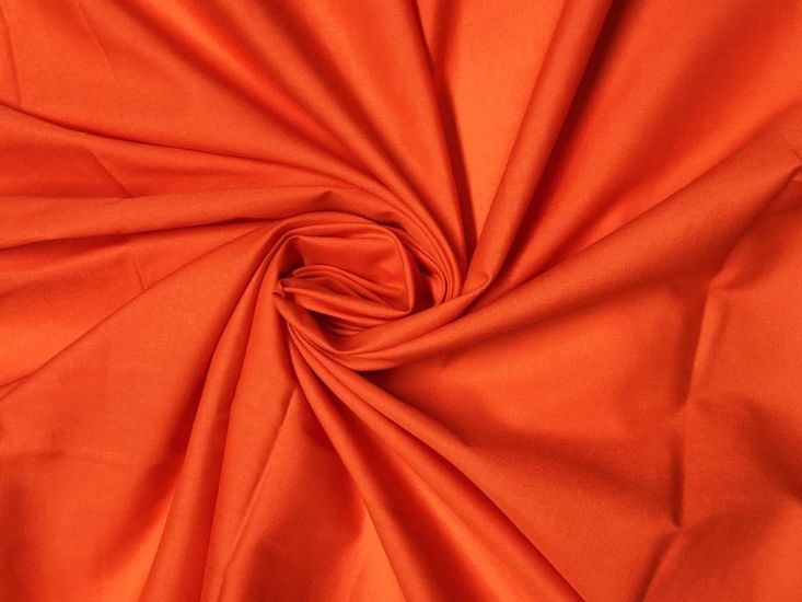 Plain Dye Polycotton, Orange