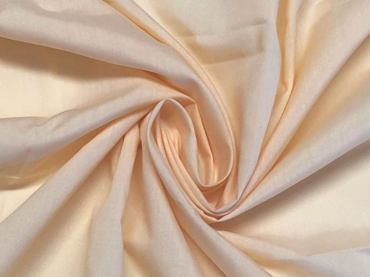 Plain Dye Polycotton, Pale Peach