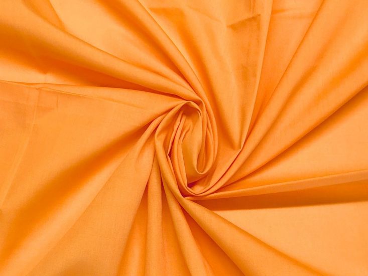 Plain Dye Polycotton, Pumpkin