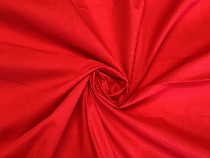 Plain Dye Polycotton, Red