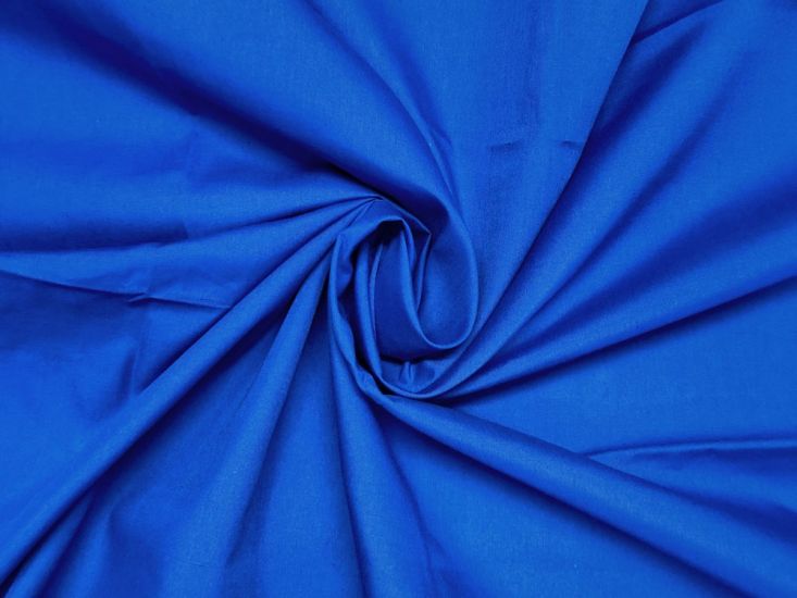 Plain Dye Polycotton, Royal