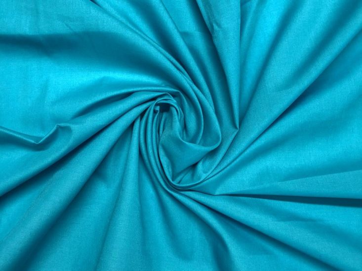 Plain Dye Polycotton, Turquoise