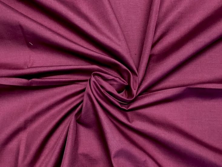 Plain Dye Polycotton, Wine