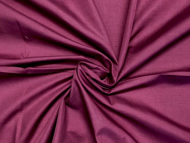 Plain Dye Polycotton, Wine