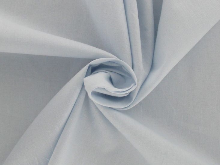 Plain Dye Soft Cretonne Cotton, Ice Flow