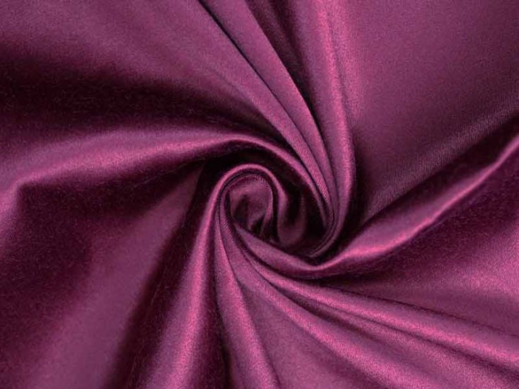 Plain Dye Stretch Cotton Blend Sateen, Wine