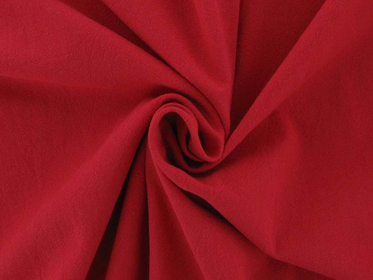 Plain Dye Textured Crinkle Cotton, Red