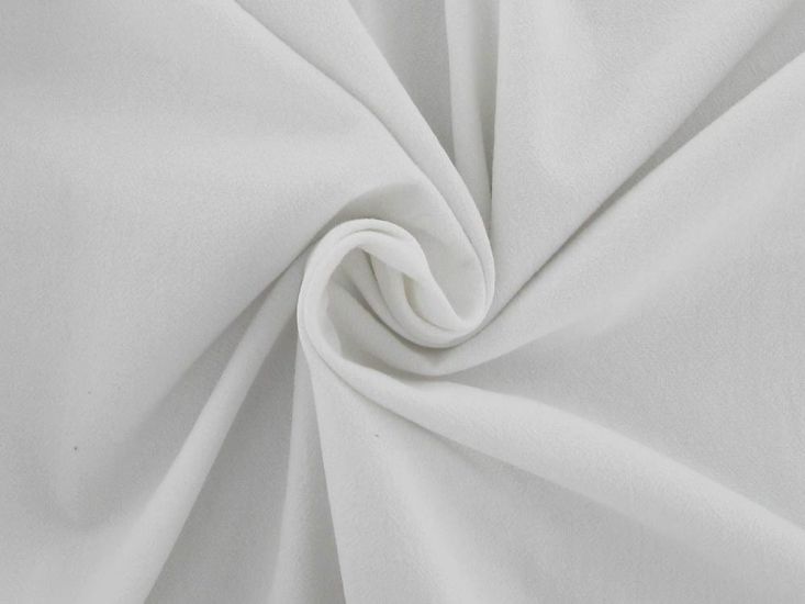 Plain Dye Textured Crinkle Cotton, White