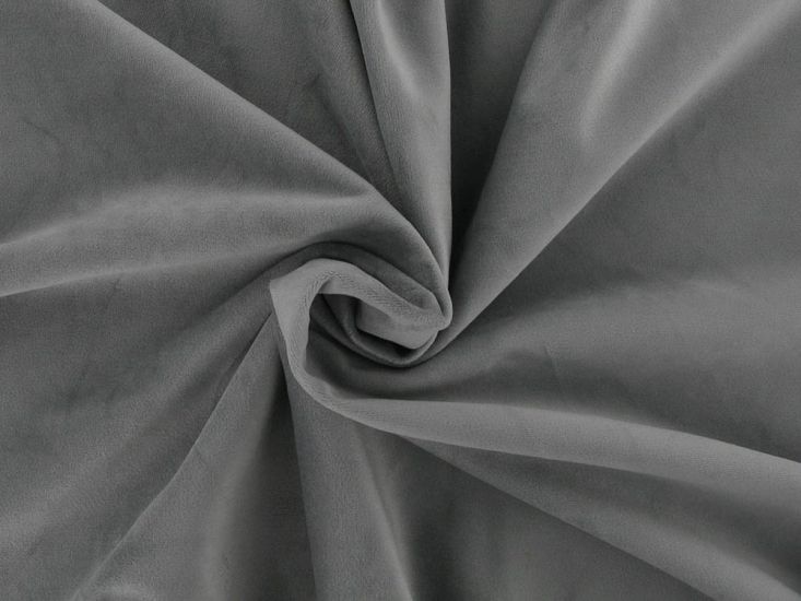 Plain Soft Polyester Roll End, Grey, 1.5m