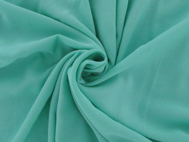 Plain Viscose Crepe, Mint