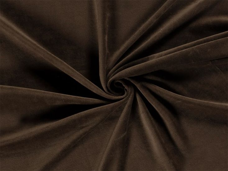 Plush Nicky Velour, Dark Brown