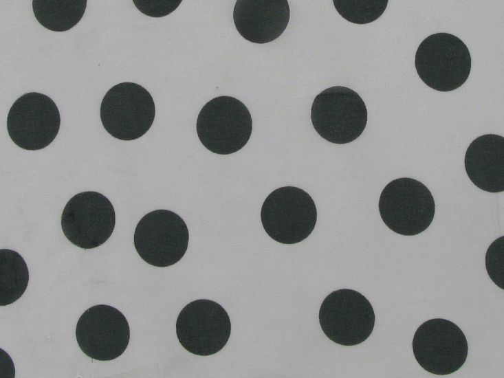 Polka Dot Chiffon, White