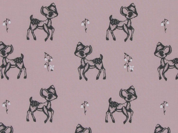 Fawn Forest Polycotton, Dusky Pink