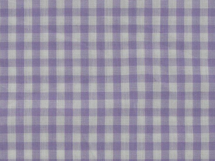 Woven Polycotton Gingham, 1/4 inch, Lilac