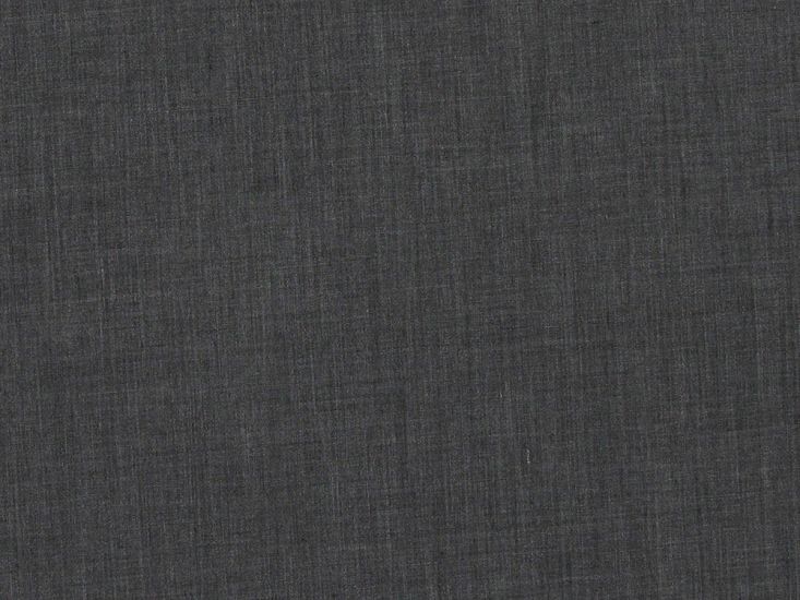 Plain Polycotton Fabric - Dark Grey Marl