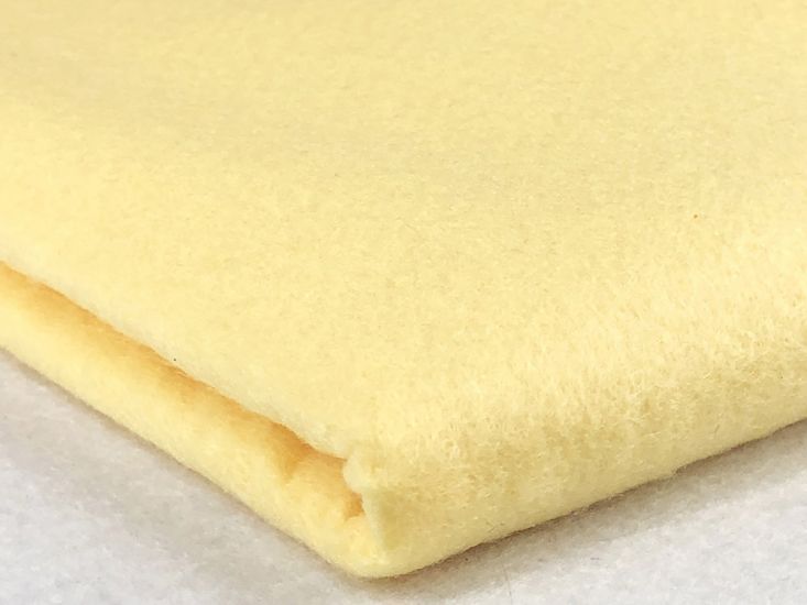 Polyester Crafting Felt, Pastel Yellow