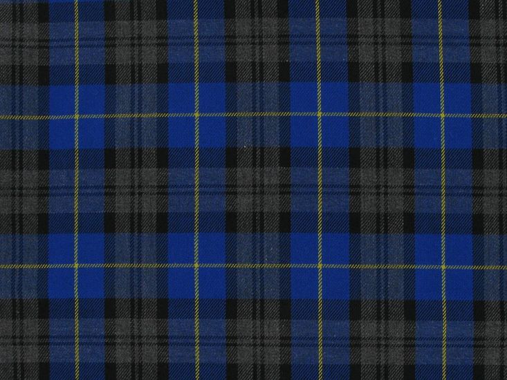 Polyviscose Blend Tartan, Dugal, Royal