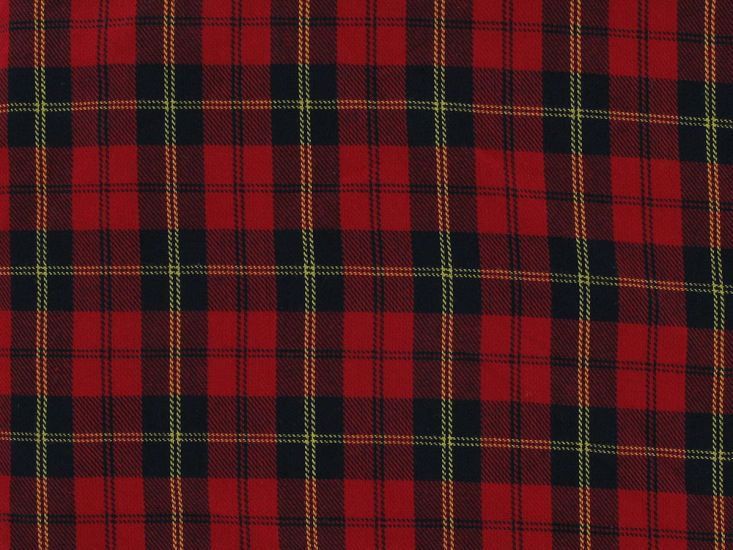 Polyviscose Blend Tartan, Golden Stewart