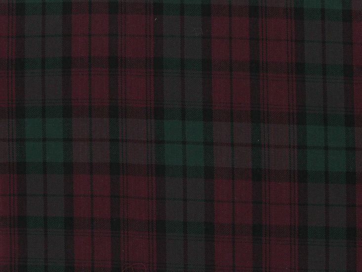 Polyviscose Blend Tartan, MacLean, Wine