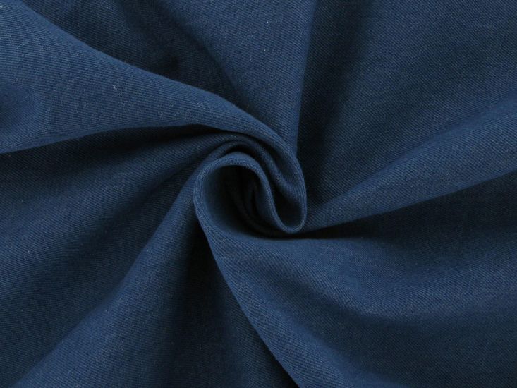 Portland 10.5 oz Washed Denim, Mid Blue