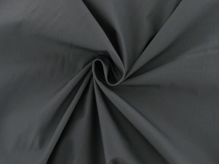 Premium Cotton Poplin, Dark Grey