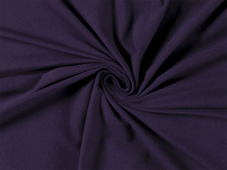 Premium Cotton Jersey, Carbon Purple